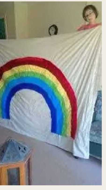 Easter rainbow flag flies high