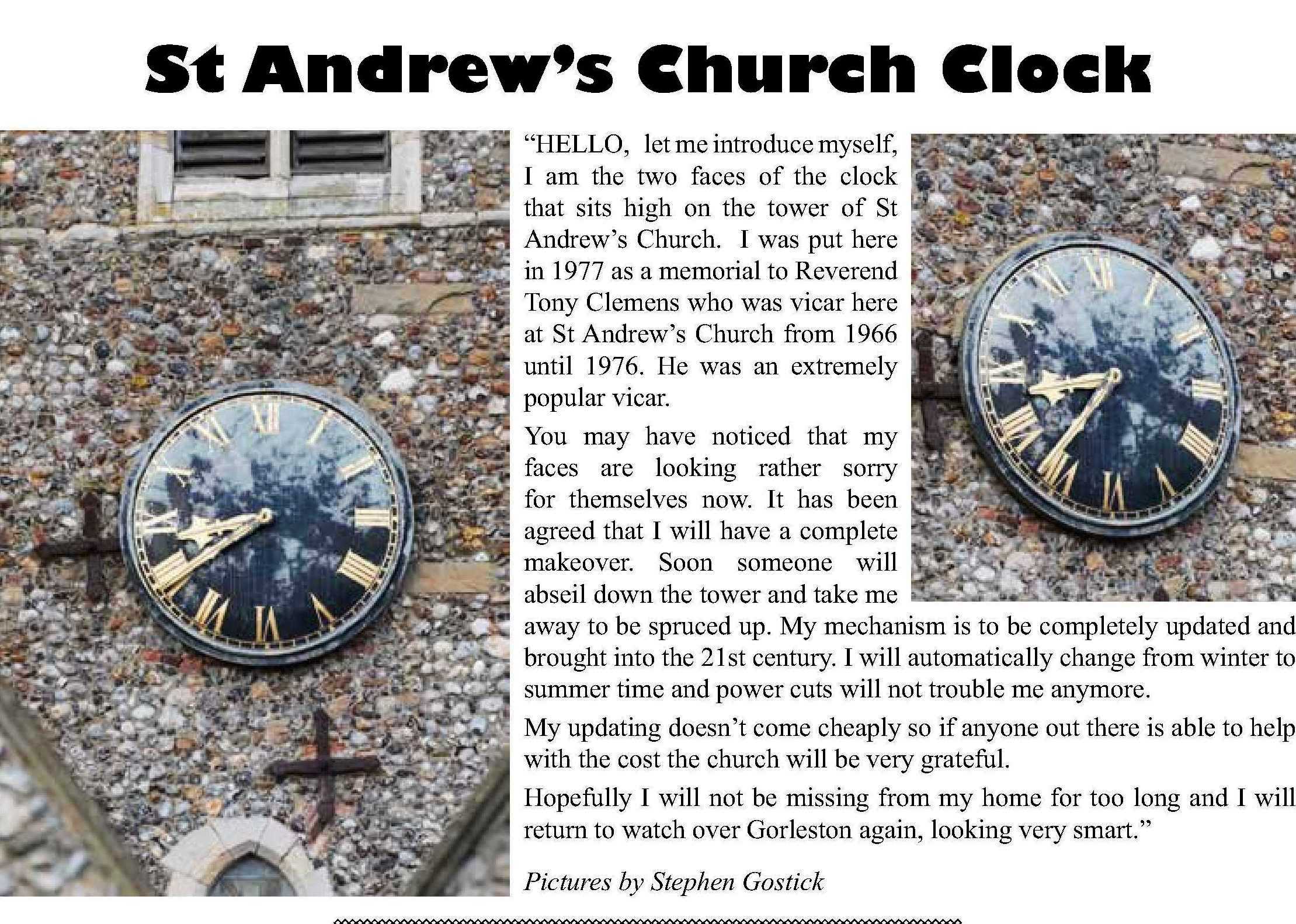 ST A'S CHURCH CLOCK