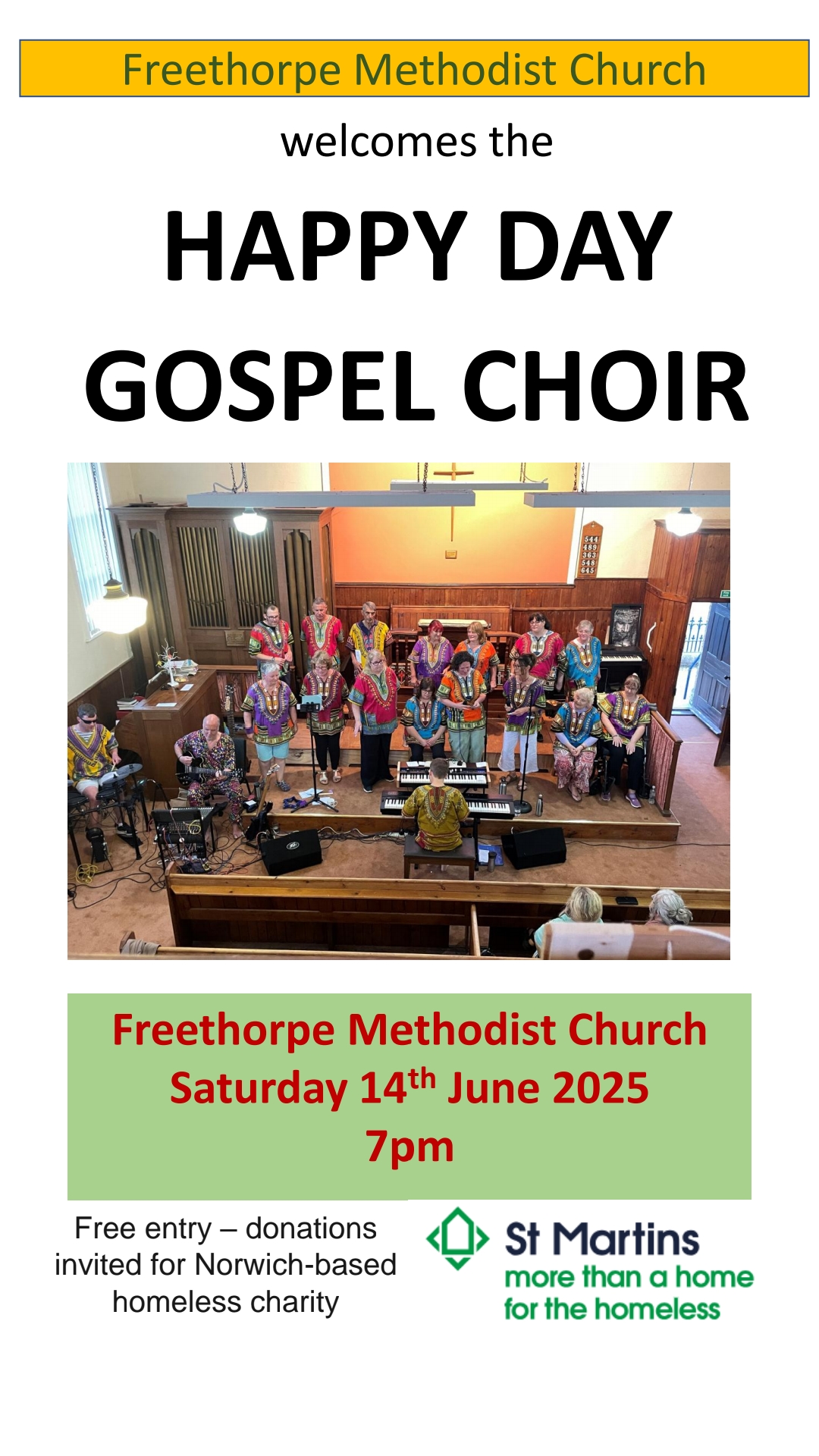 Freethorpe choir gig 2025