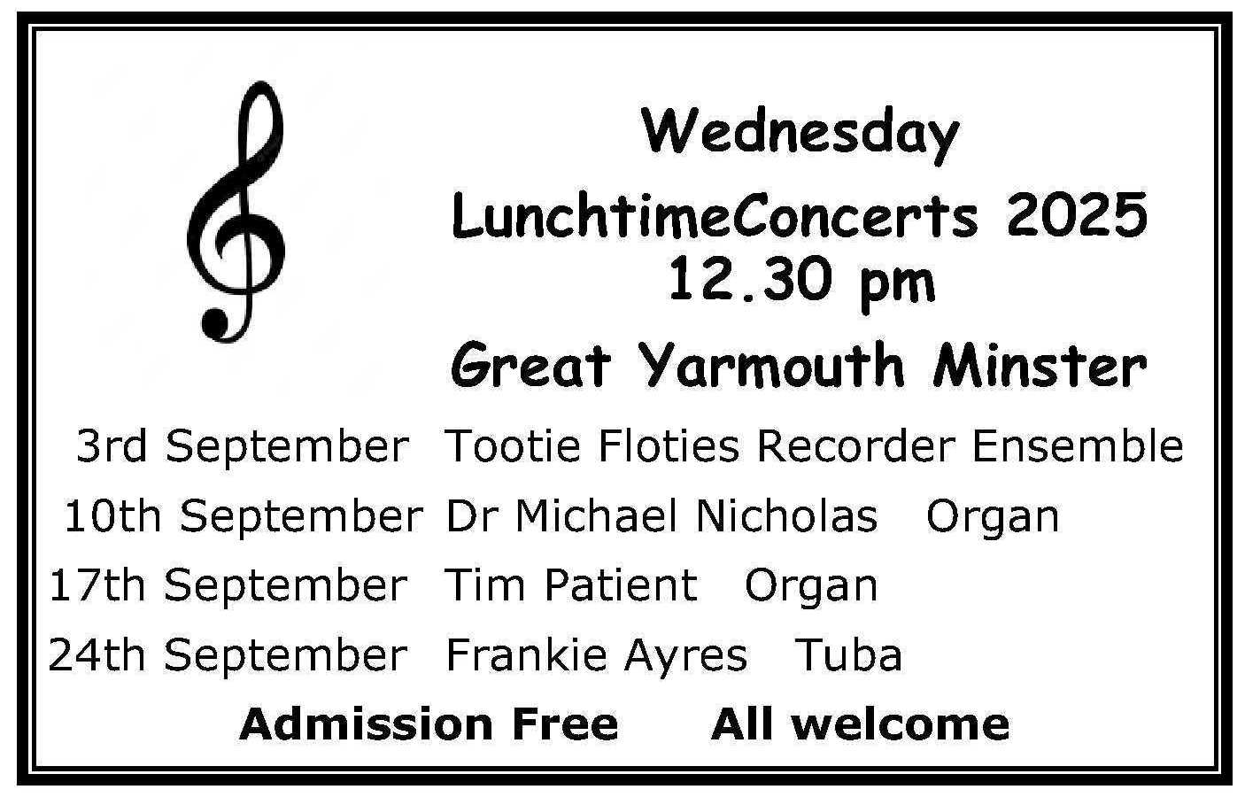 LUNCHTIME CONCERTS 09-2025